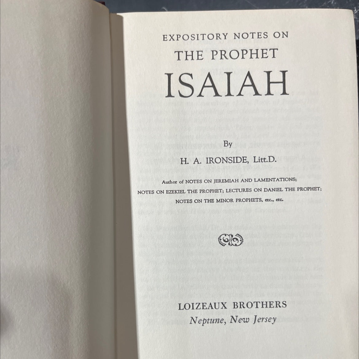 expository notes on the prophet isaiah book, by h. a. ironside, 1977 Hardcover image 2