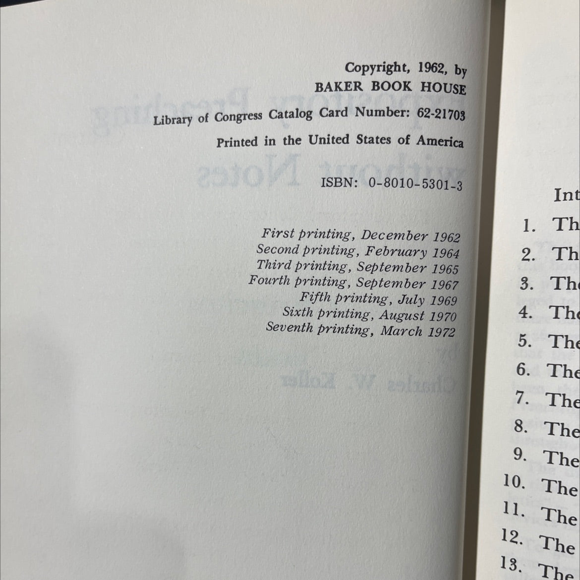 expository preaching without notes book, by Charles W. Koller, 1970 Hardcover image 3