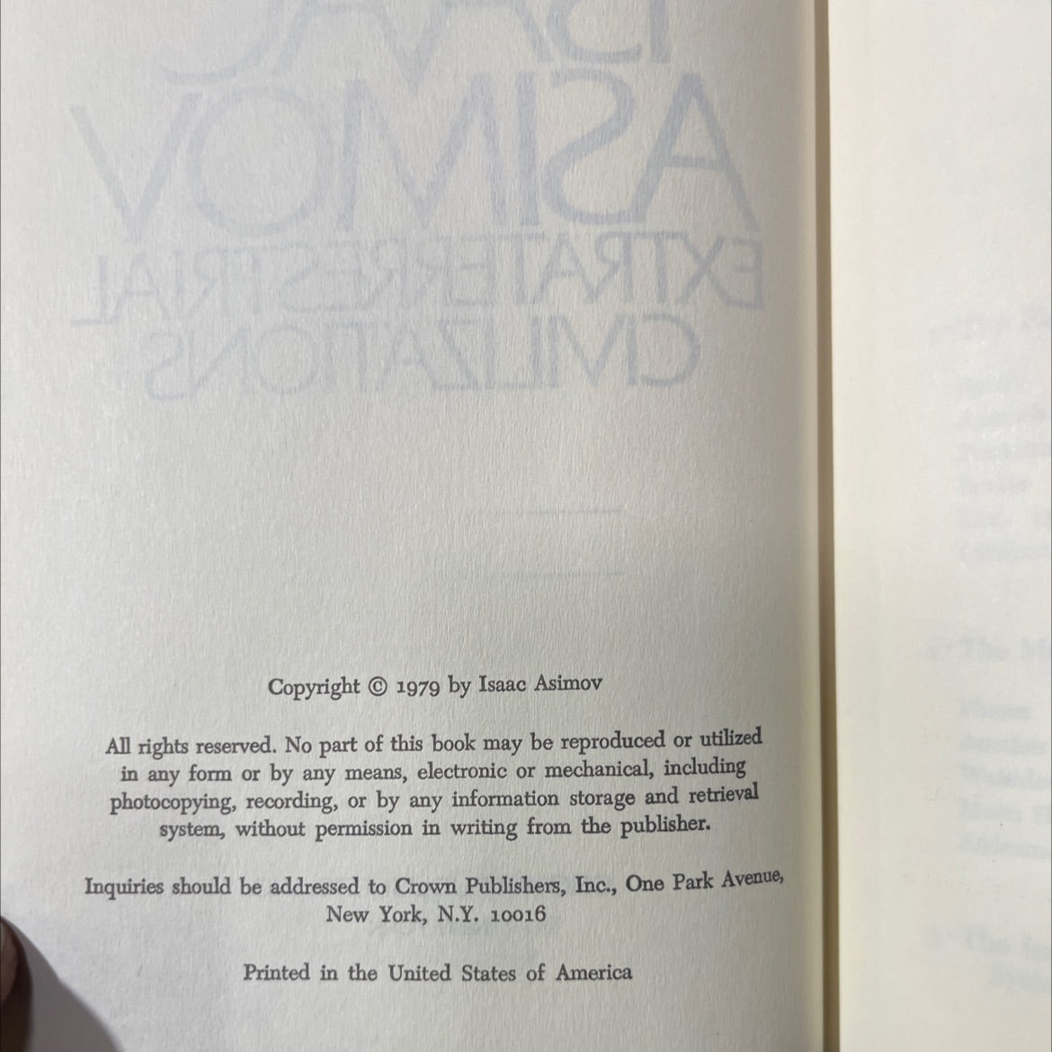 extraterrestrial civilizations book, by Isaac Asimov, 1979 Hardcover image 3