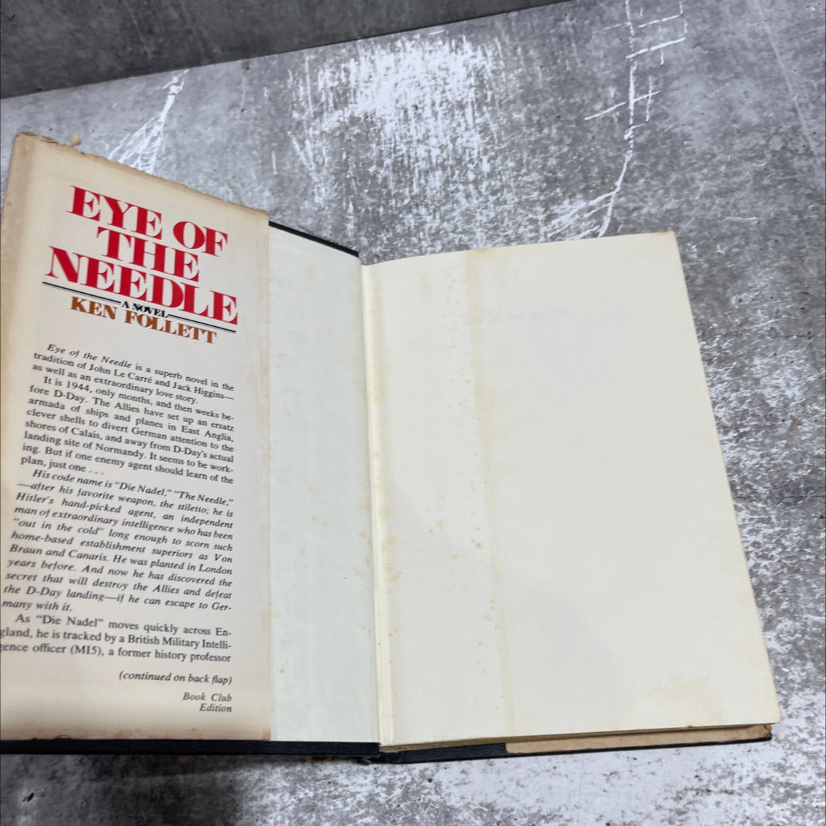 eye of the needle book, by ken follett, 1978 Hardcover image 4