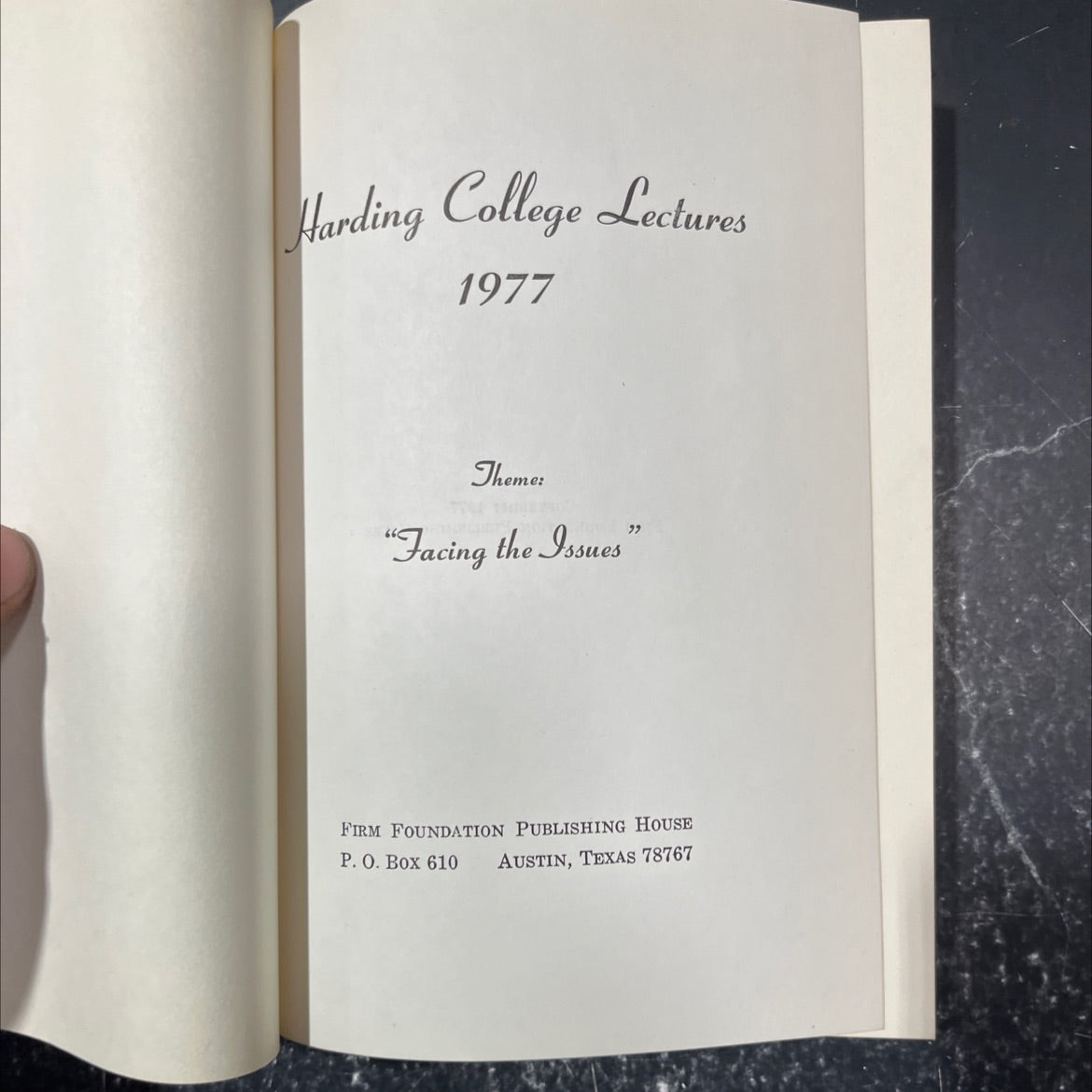 facing the issues book, by unknown, 1977 Hardcover image 2