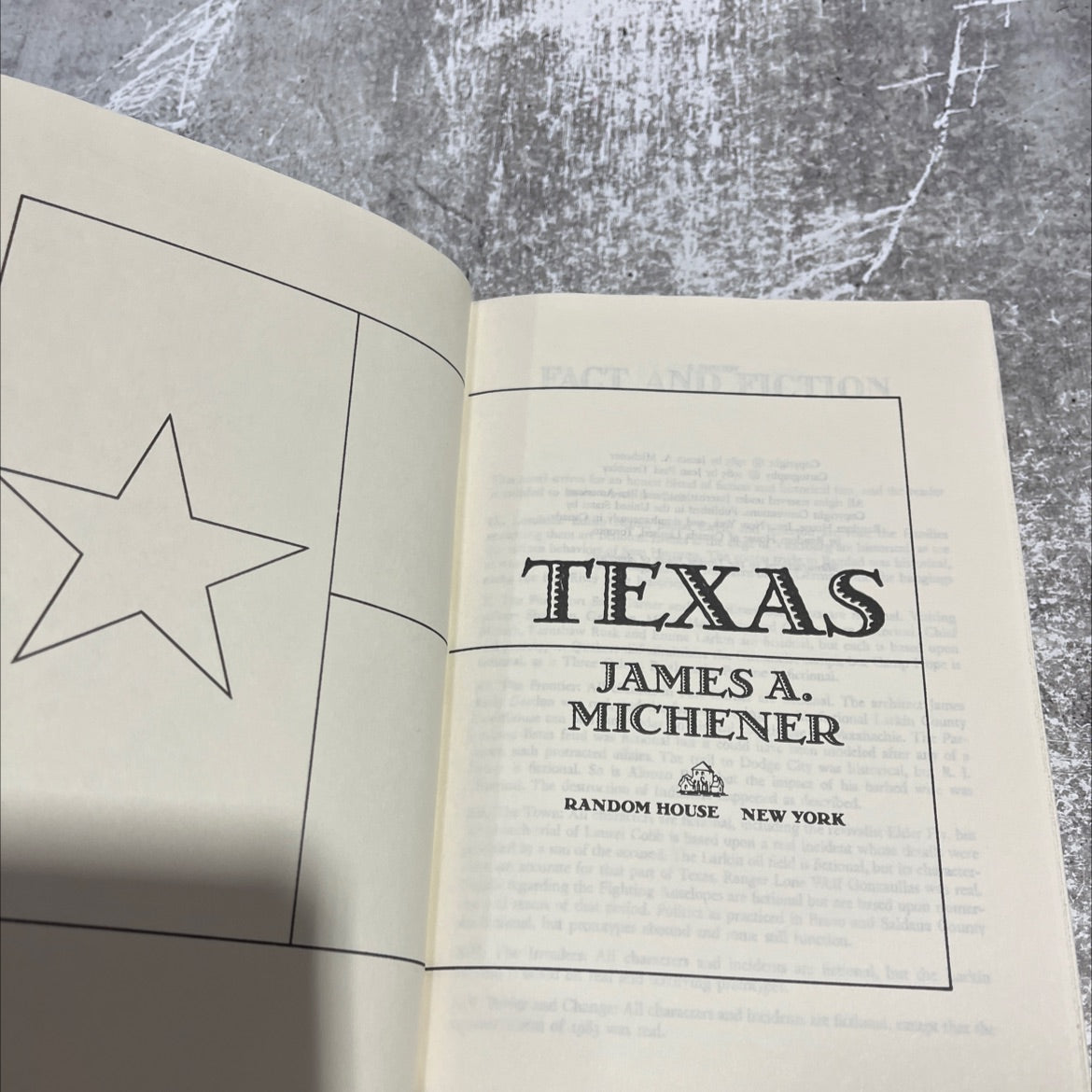 fact and fiction texas frontier book, by james a. michener, 1985 Hardcover image 2