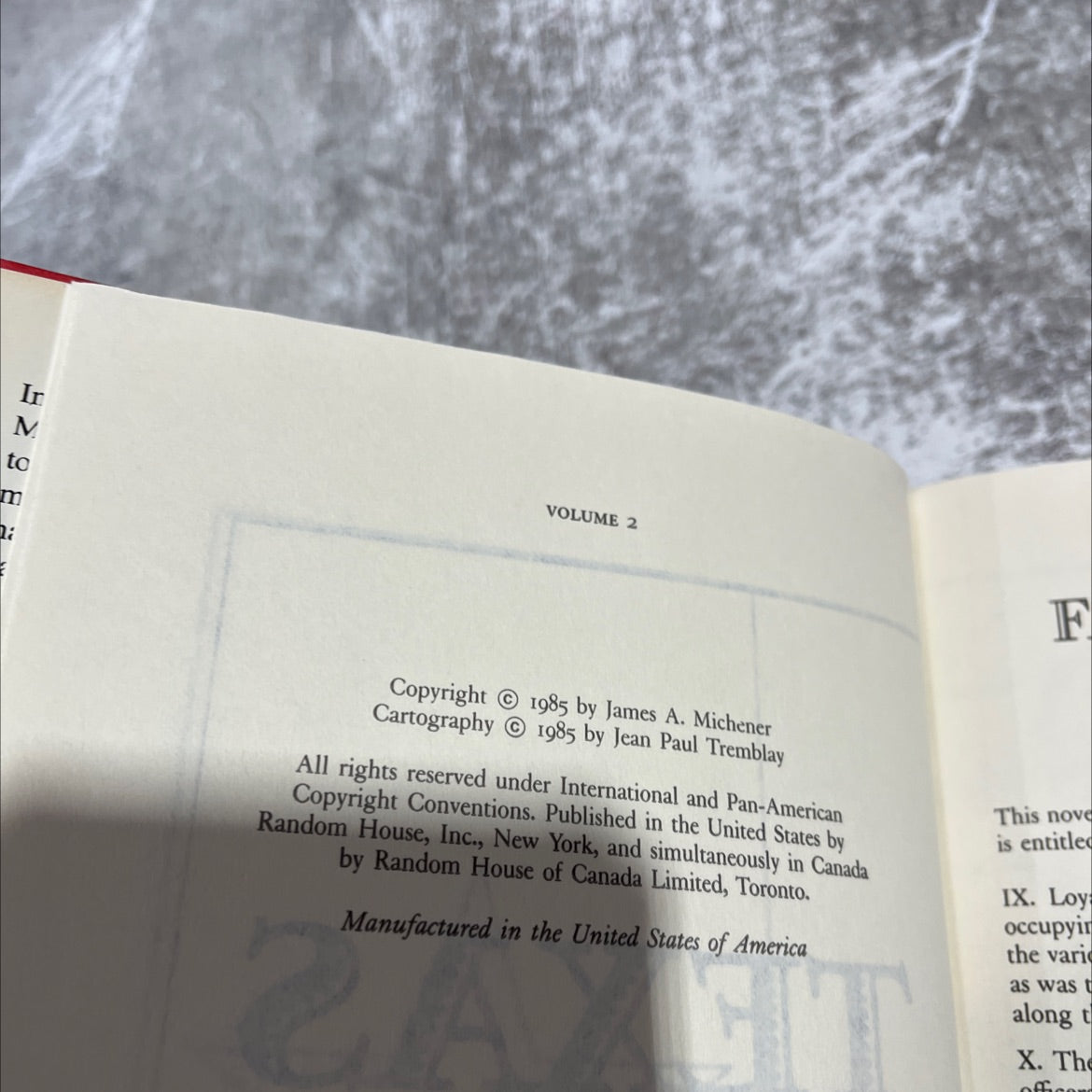 fact and fiction texas frontier book, by james a. michener, 1985 Hardcover image 3