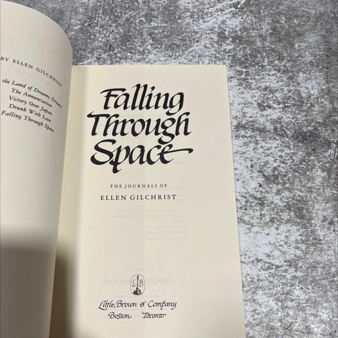 falling through space book, by ellen gilchrist, 1987 Paperback image 2