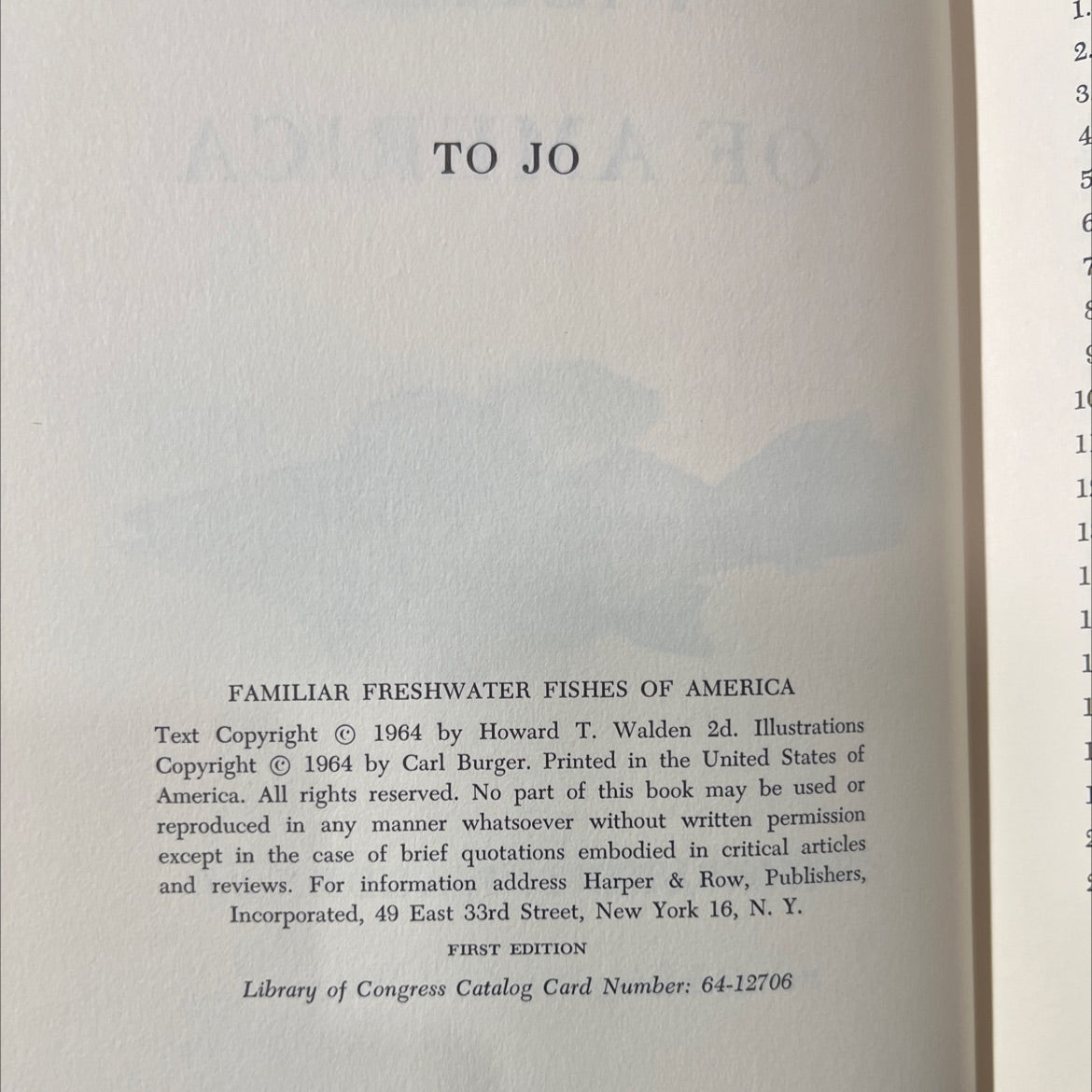 familiar freshwater fishes of america book, by howard t. walden 2d, 1964 Hardcover image 3