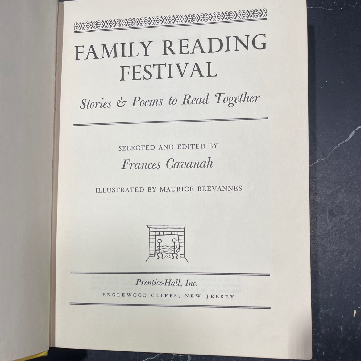 family reading festival stories & poems to read together book, by Frances Cavanah, 1958 Hardcover image 2