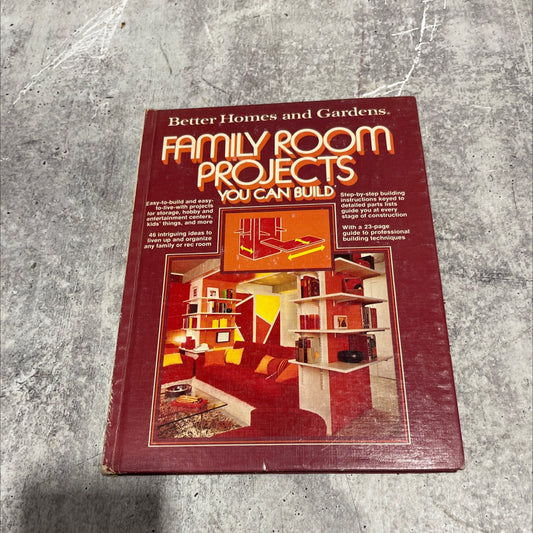 family room projects you can build book, by better homes and gardens, 1978 Hardcover image 1