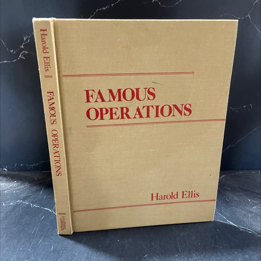 famous operations book, by Harold Ellis, 1984 Hardcover image 1