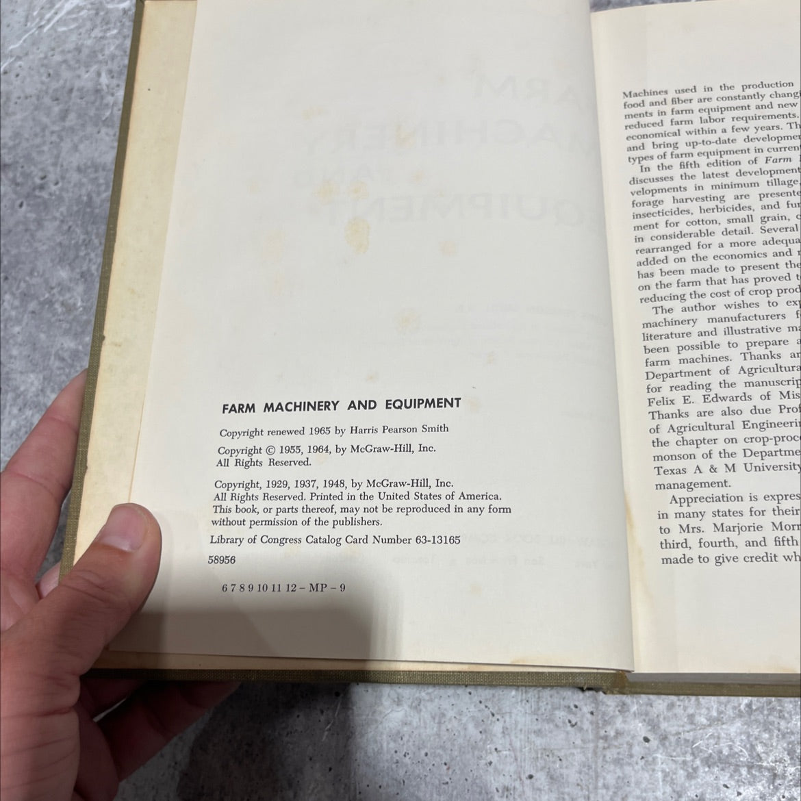 farm machinery and equipment book, by harris pearson smith, 1965 Hardcover image 3