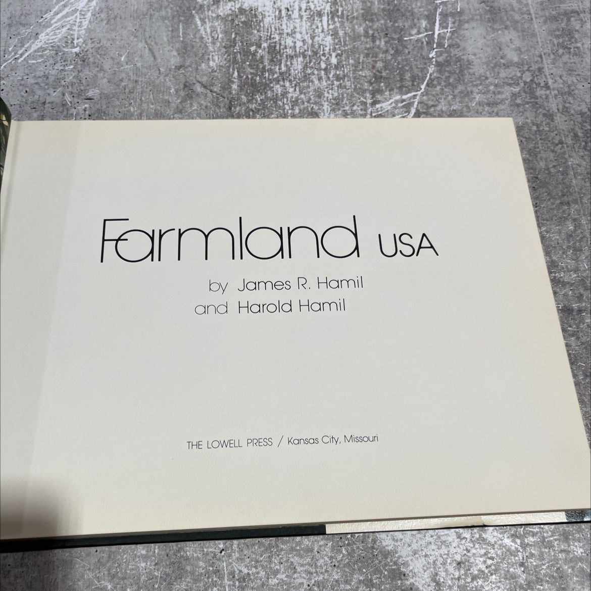 farmland book, by james r. hamil and harold hamil, 1975 Hardcover image 2