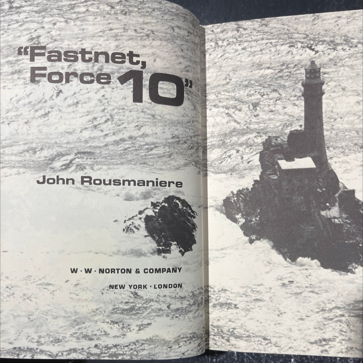 fastnet, force 10 book, by John Rousmaniere, 1980 Hardcover image 2