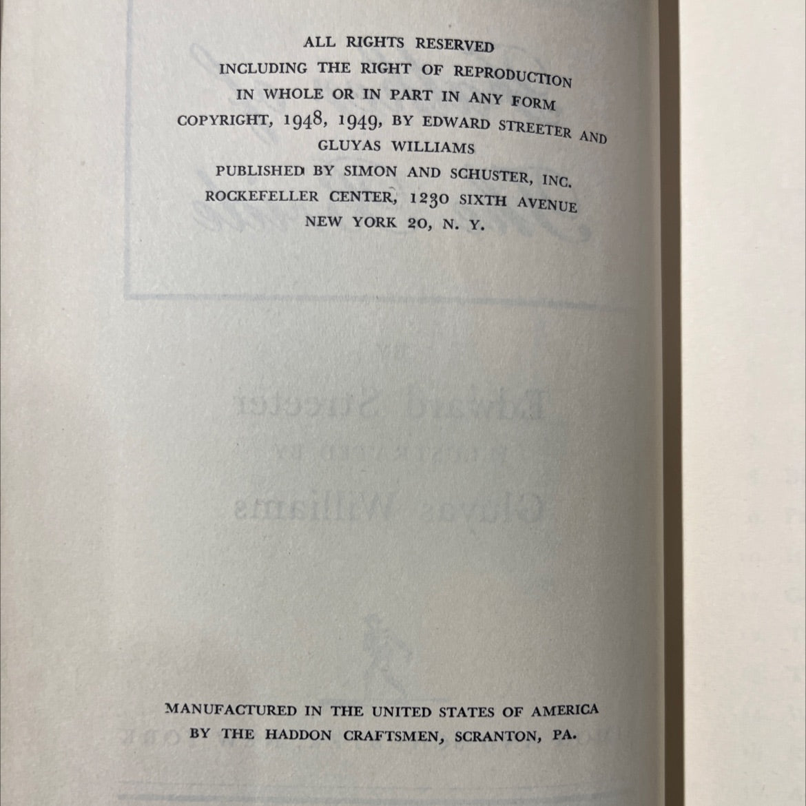 father of the bride book, by Edward Streeter, 1949 Hardcover image 3