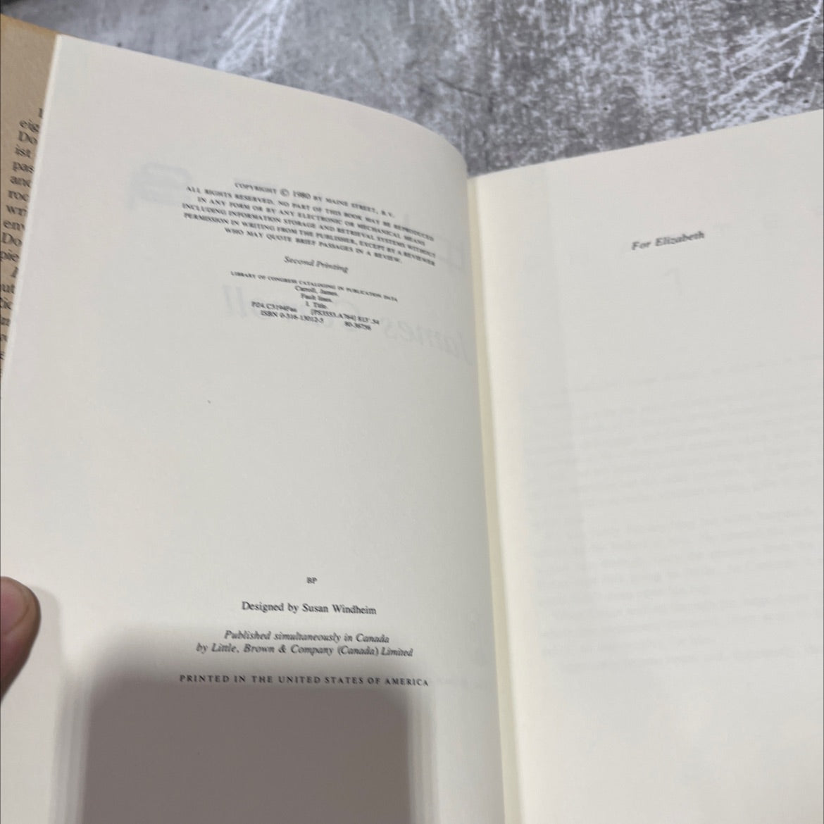 fault lines book, by james carroll, 1980 Hardcover image 3