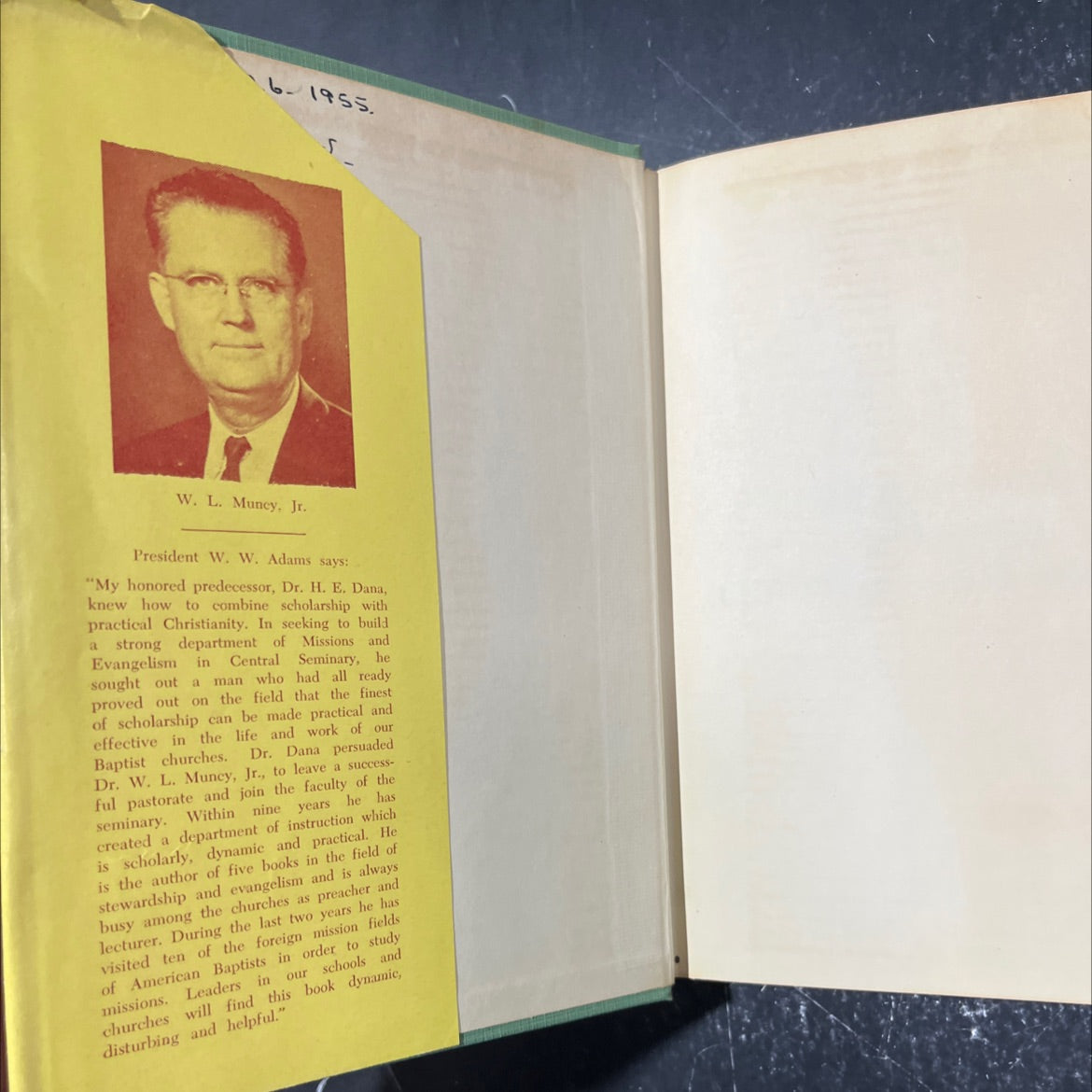 fellowship with god through christian stewardship book, by W. L. Muncy, Jr., 1949 Hardcover image 4