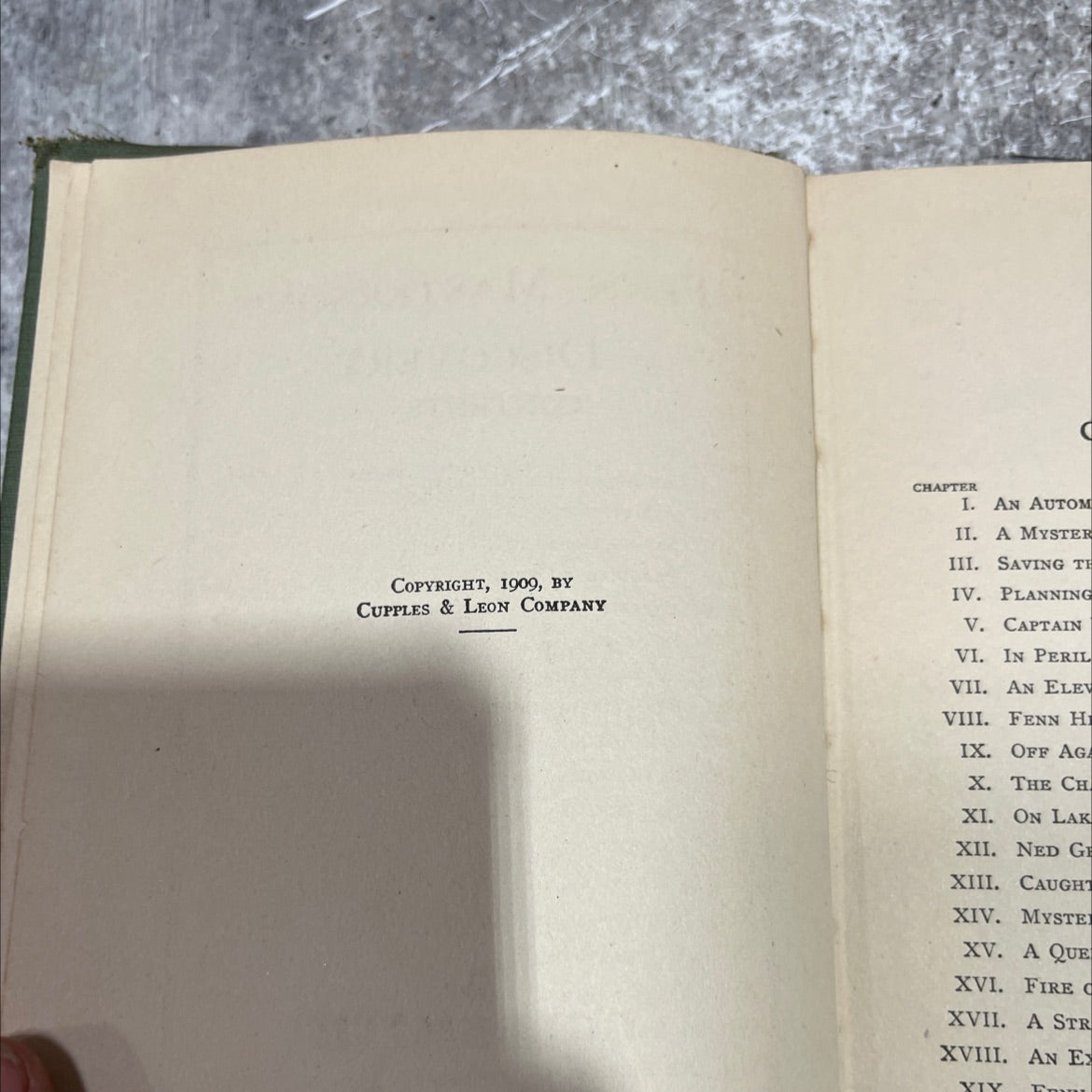 fenn masterson's discovery or the darewell chums on a cruise book, by allen chapman, 1909 Hardcover image 3