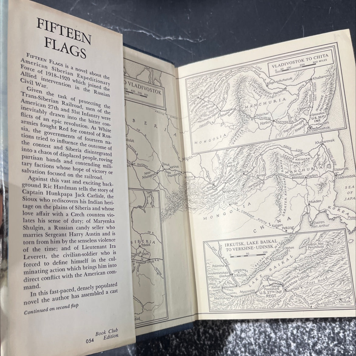 fifteen flags book, by ric hardman, 1968 Hardcover image 4