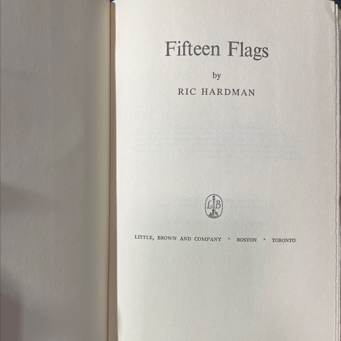 fifteen flags book, by ric hardman, 1968 Hardcover image 2