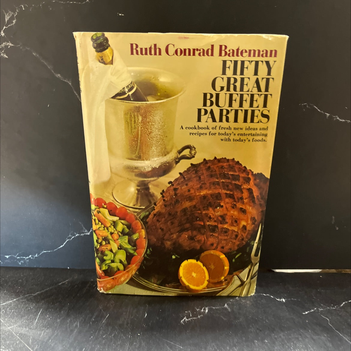 fifty great buffet parties book, by Ruth Conrad Bateman, 1974 Hardcover image 1