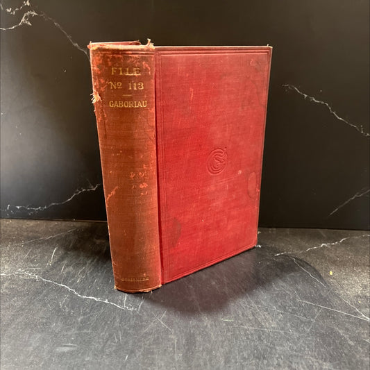 file no. 113 book, by emile gaboriau, 1906 Hardcover image 1