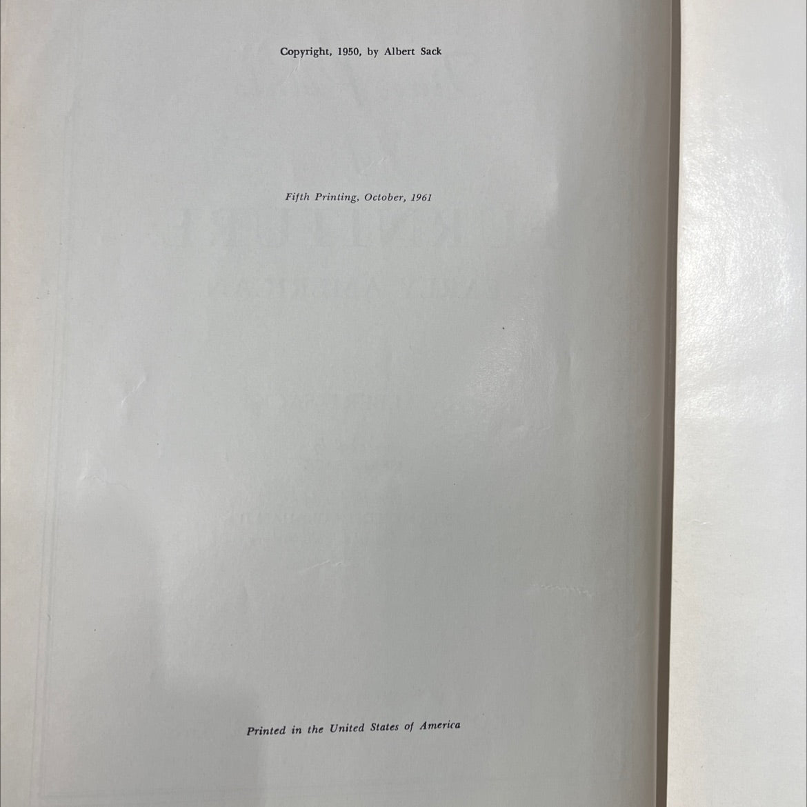 fine points of furniture: early american book, by albert sack, 1961 Hardcover image 3