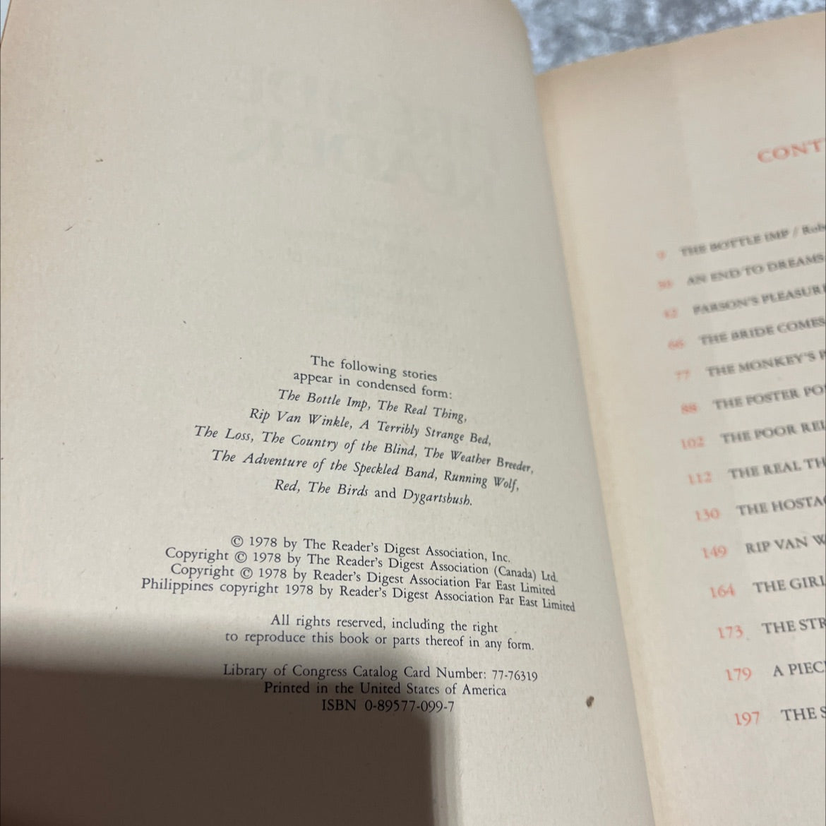 fireside reader a treasury of outstanding short stories book, by unknown, 1978 Hardcover image 3