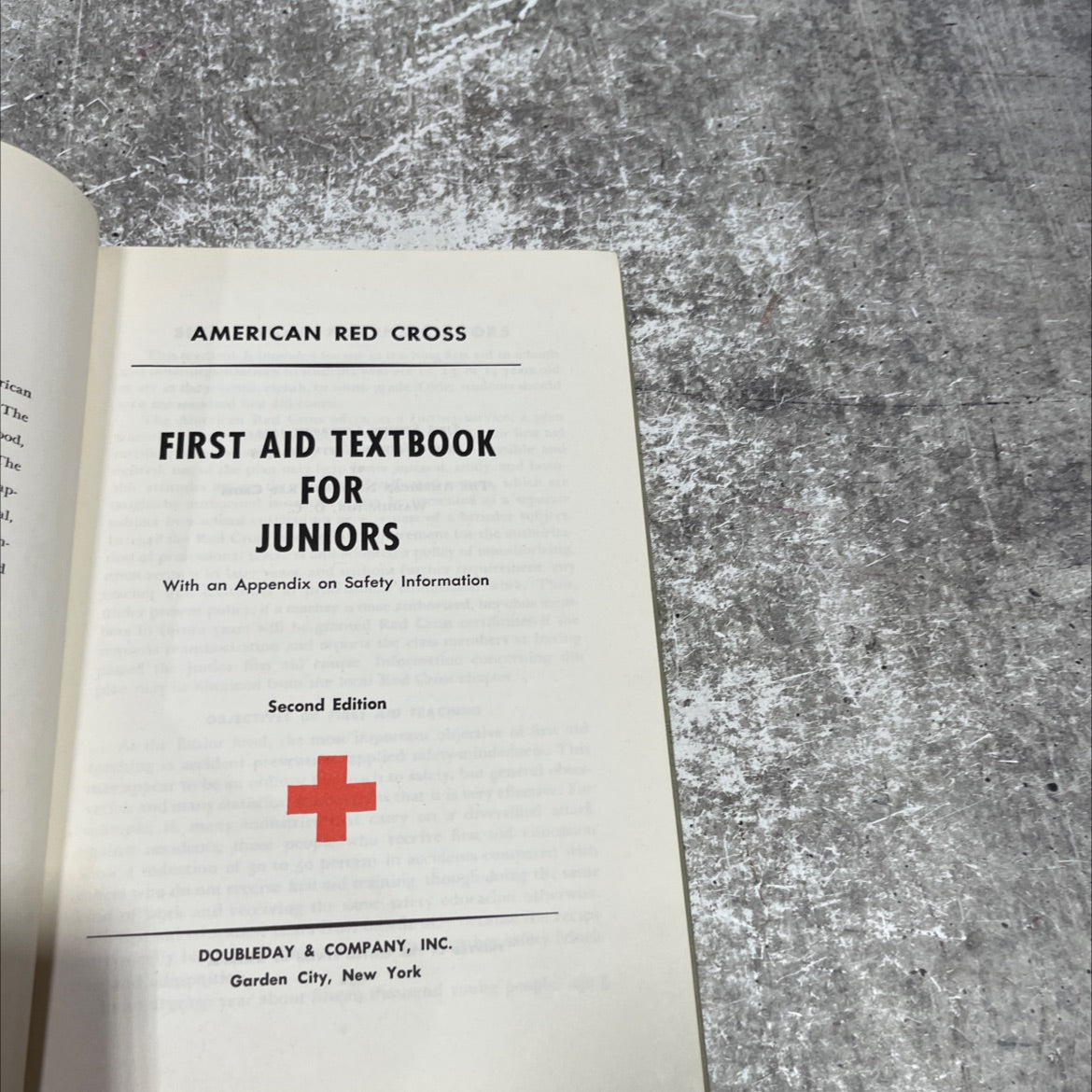 first aid textbook for juniors book, by american red cross, 1953 Hardcover image 2