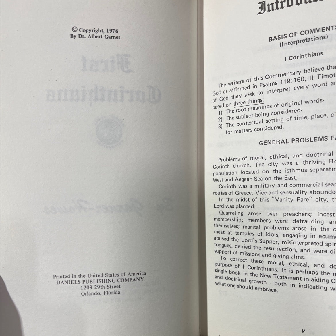 first corinthians garner nowes ghc commentary book, by dr. albert garner, 1976 Hardcover image 3