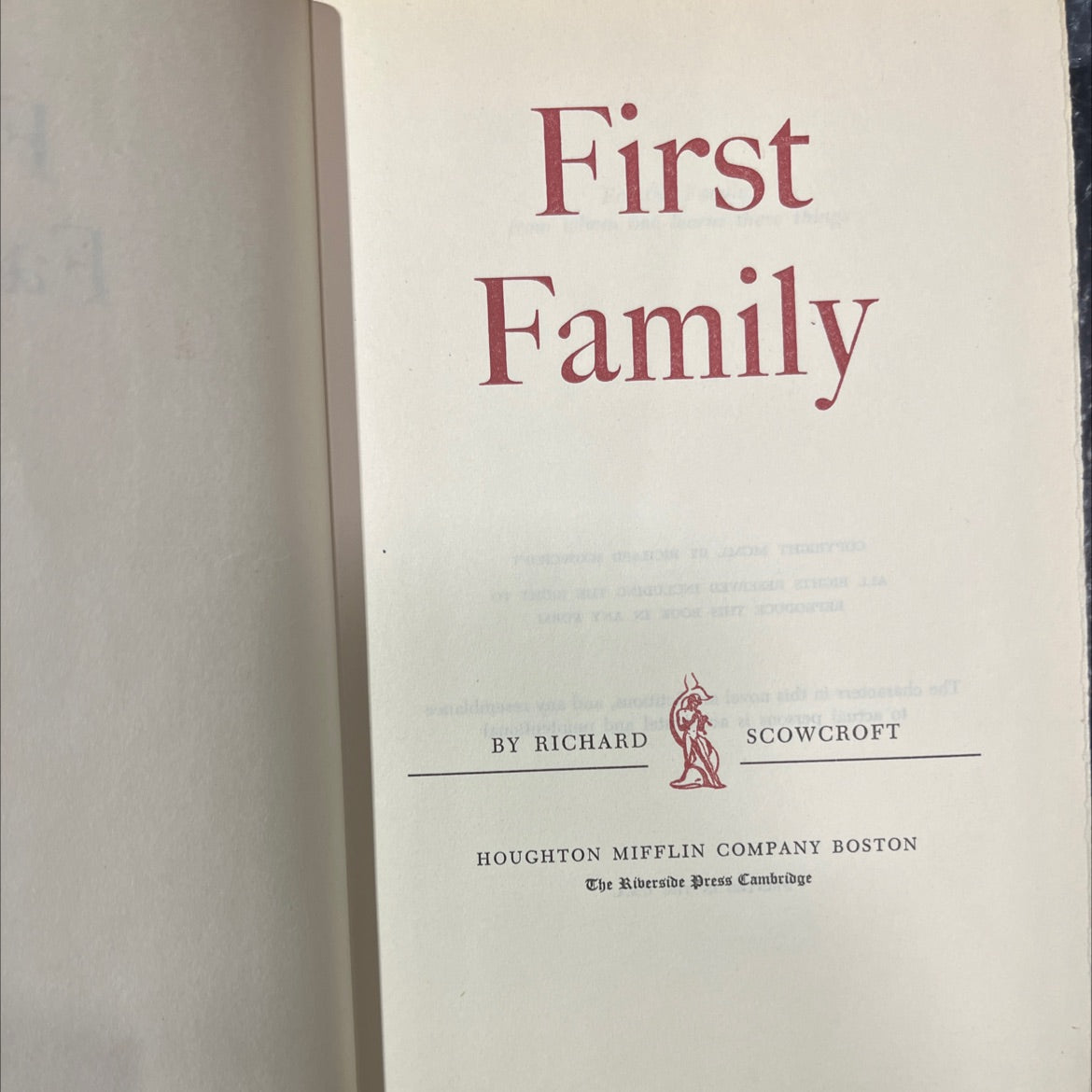first family two book, by richard scowcroft, 1950 Hardcover image 2