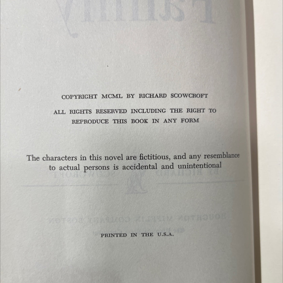 first family two book, by richard scowcroft, 1950 Hardcover image 3