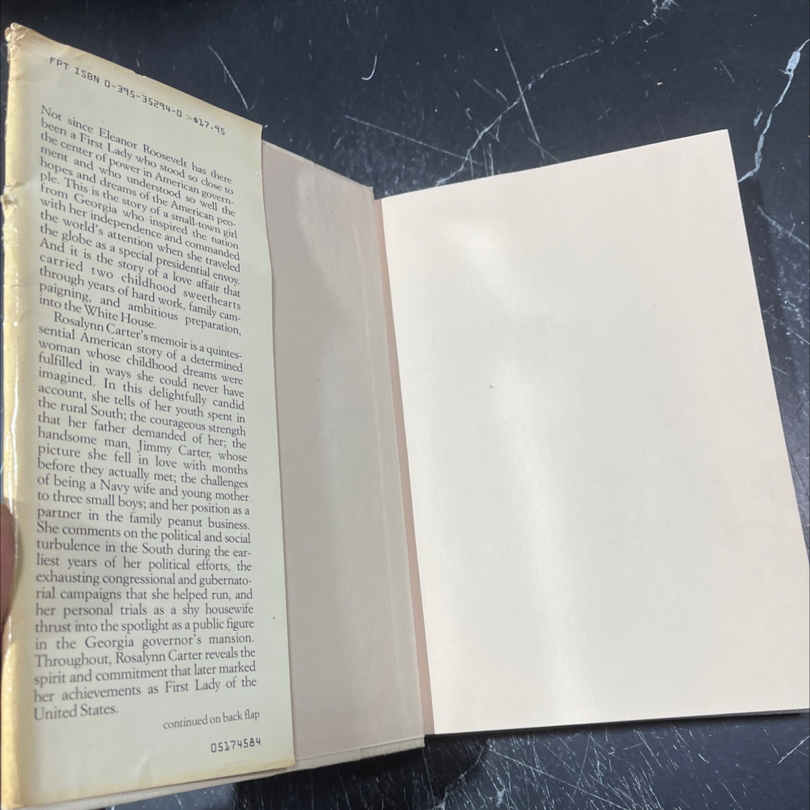 SIGNED first lady from plains book, by rosalynn carter, 1984 Hardcover, First Edition, Vintage image 4