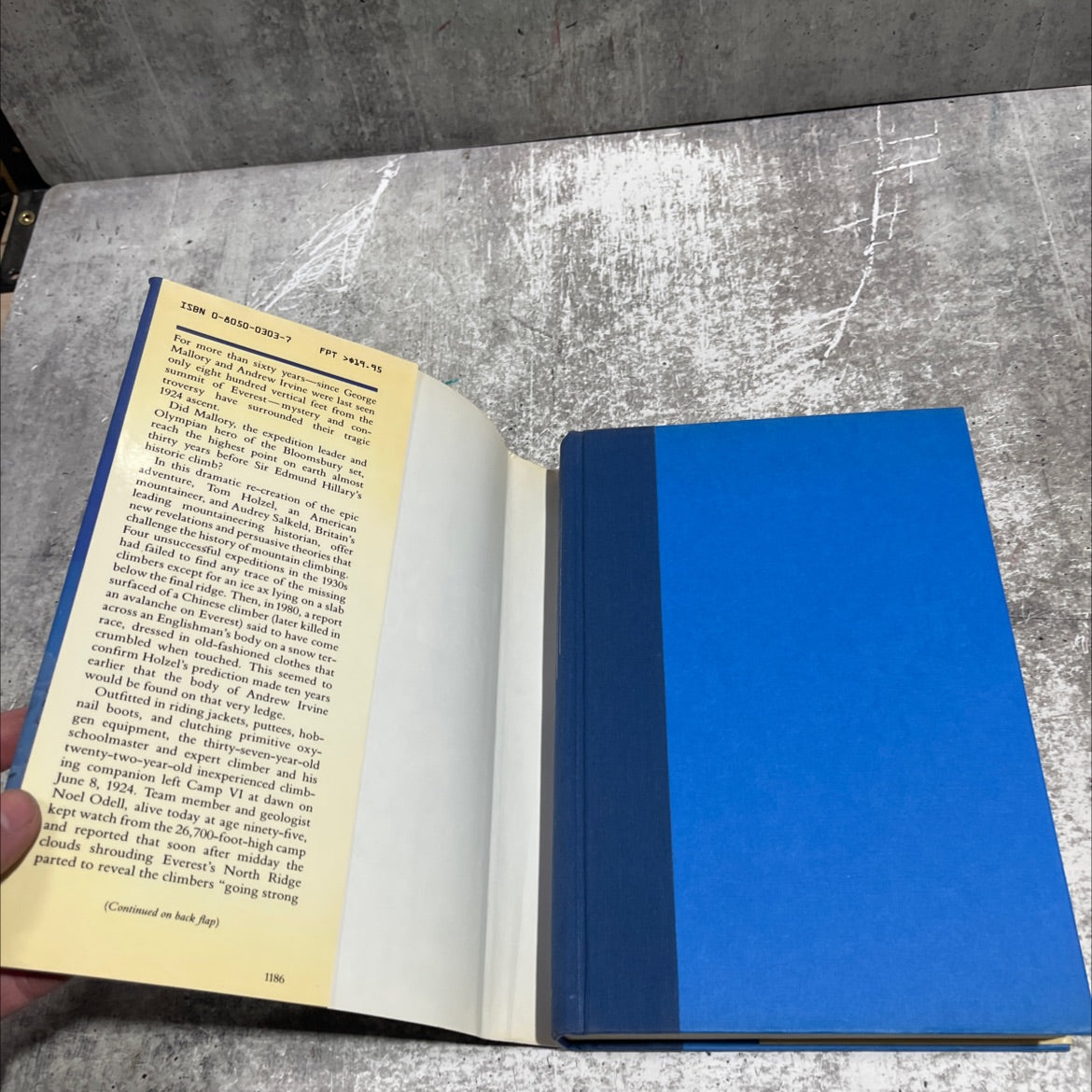 first on everest the mystery of mallory and irvine book, by Tom Holzel and Audrey Salkeld, 1986 Hardcover image 4