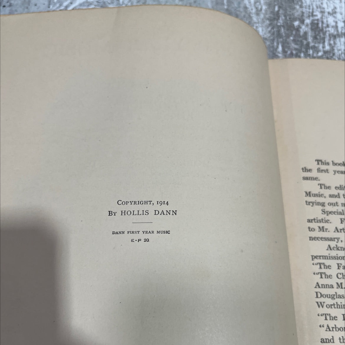 first year music rote songs for kindergarten and first year book, by hollis dann, 1914 Hardcover image 3