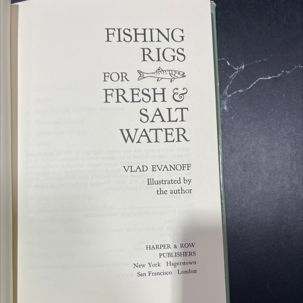 fishing rigs for fresh and salt water book, by Vlad Evanoff, 1977 Hardcover image 2