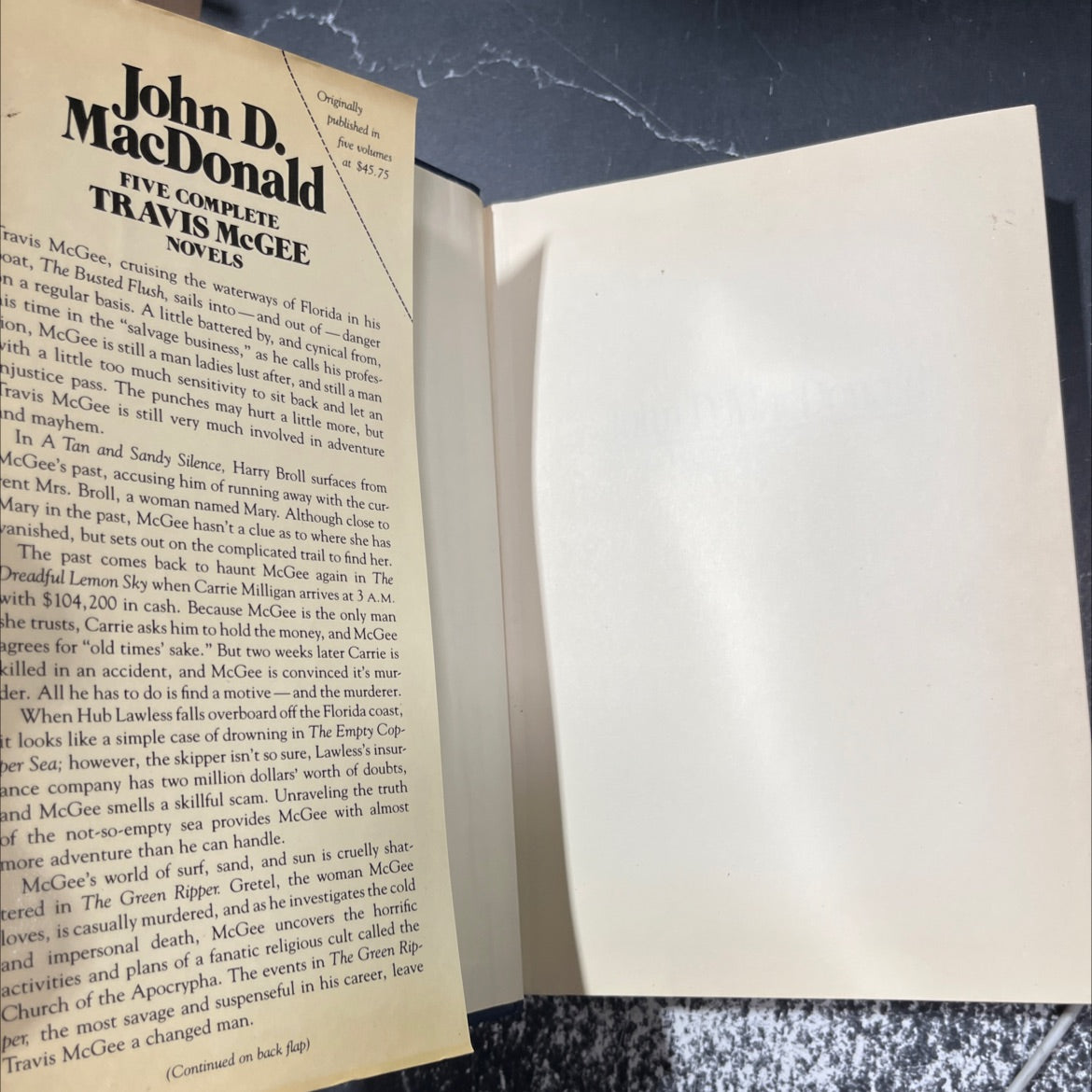 five complete travis mgee novels book, by John D. MacDonald, 1985 Hardcover image 4