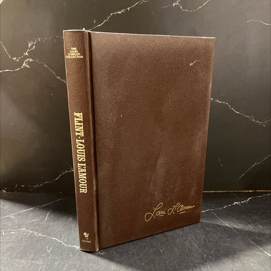 flint book, by louis l'amour, 1981 Leather image 1