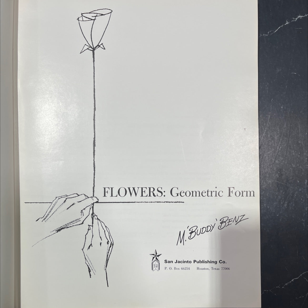 flowers: geometric form book, by m.buddy benz, 1973 Hardcover image 2
