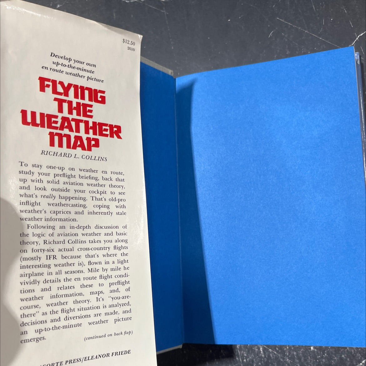 flying the weather map book, by Richard L. Collins, 1979 Hardcover image 4