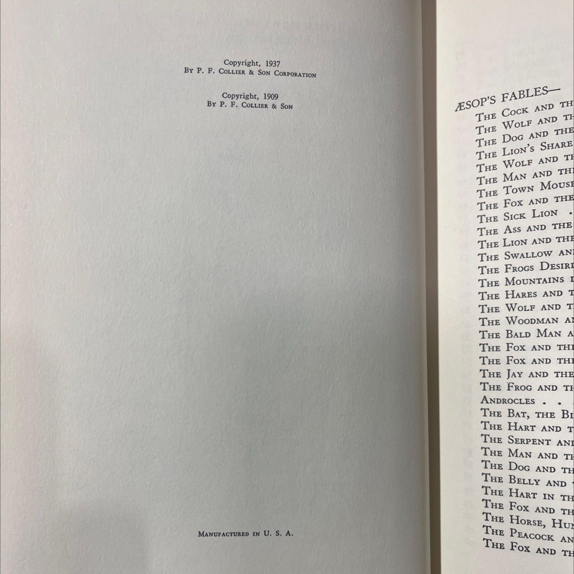 folk-lore and fable aesop grimm andersen book, by unknown, 1937 Hardcover image 3