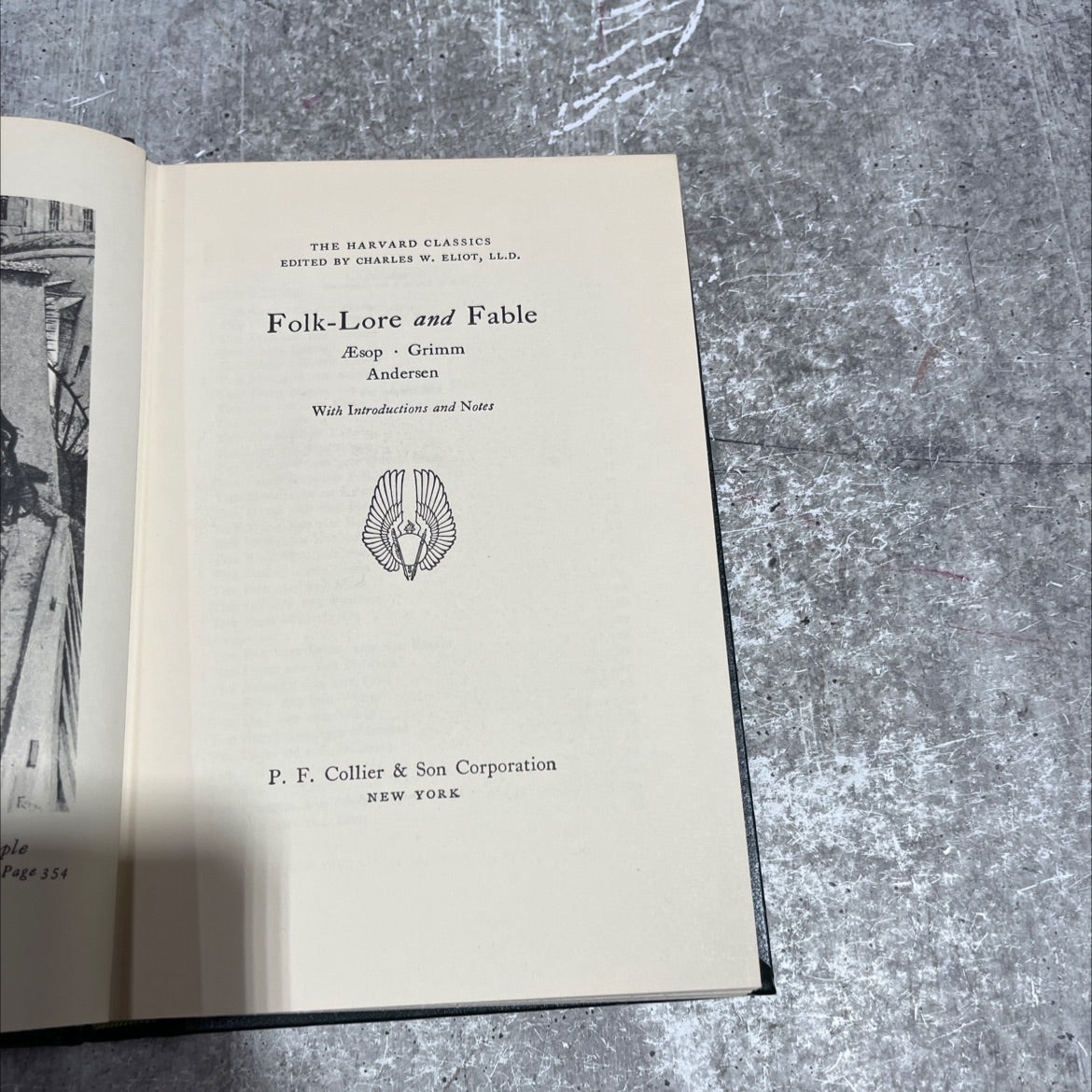 folk-lore and fable aesop grimms andersen book, by unknown, 1937 Hardcover image 2
