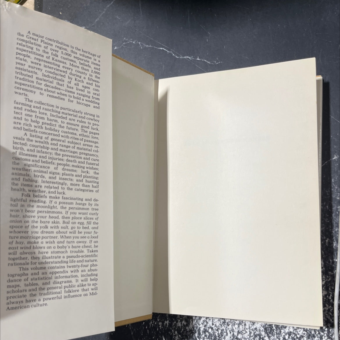 folklore from kansas customs, beliefs, and superstitions book, by william e. koch, 1980 Hardcover image 4