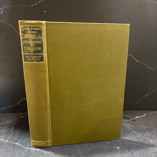 following the equator a journey around the world book, by mark twain, 1906 Hardcover image 1