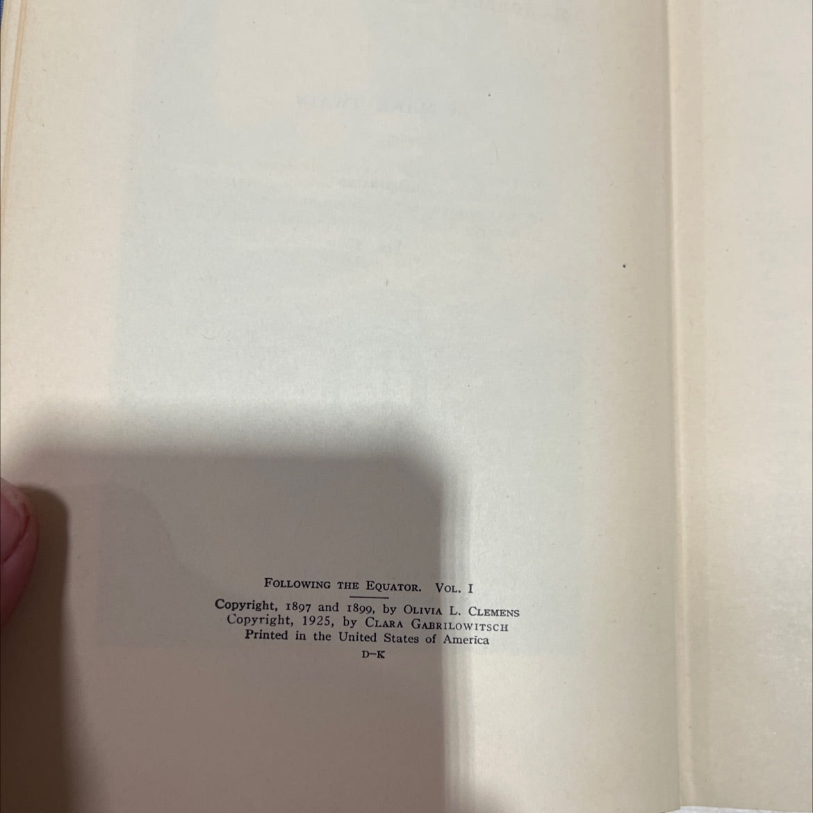 following the equator a journey around the world book, by mark twain, 1925 Hardcover image 3
