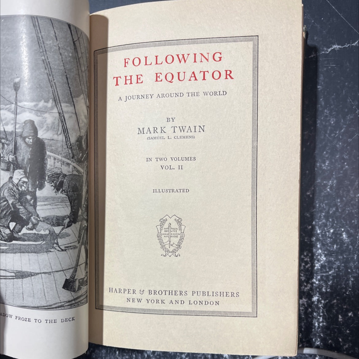 following the equator book, by mark twain, 1899 Hardcover image 2