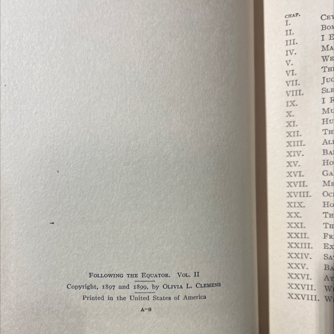 following the equator book, by mark twain, 1899 Hardcover image 3