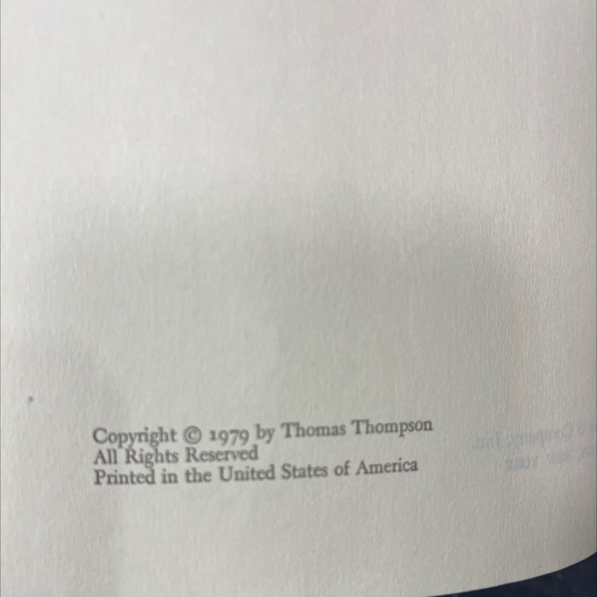 food and money book, by Thomas Thompson, 1979 Hardcover image 3
