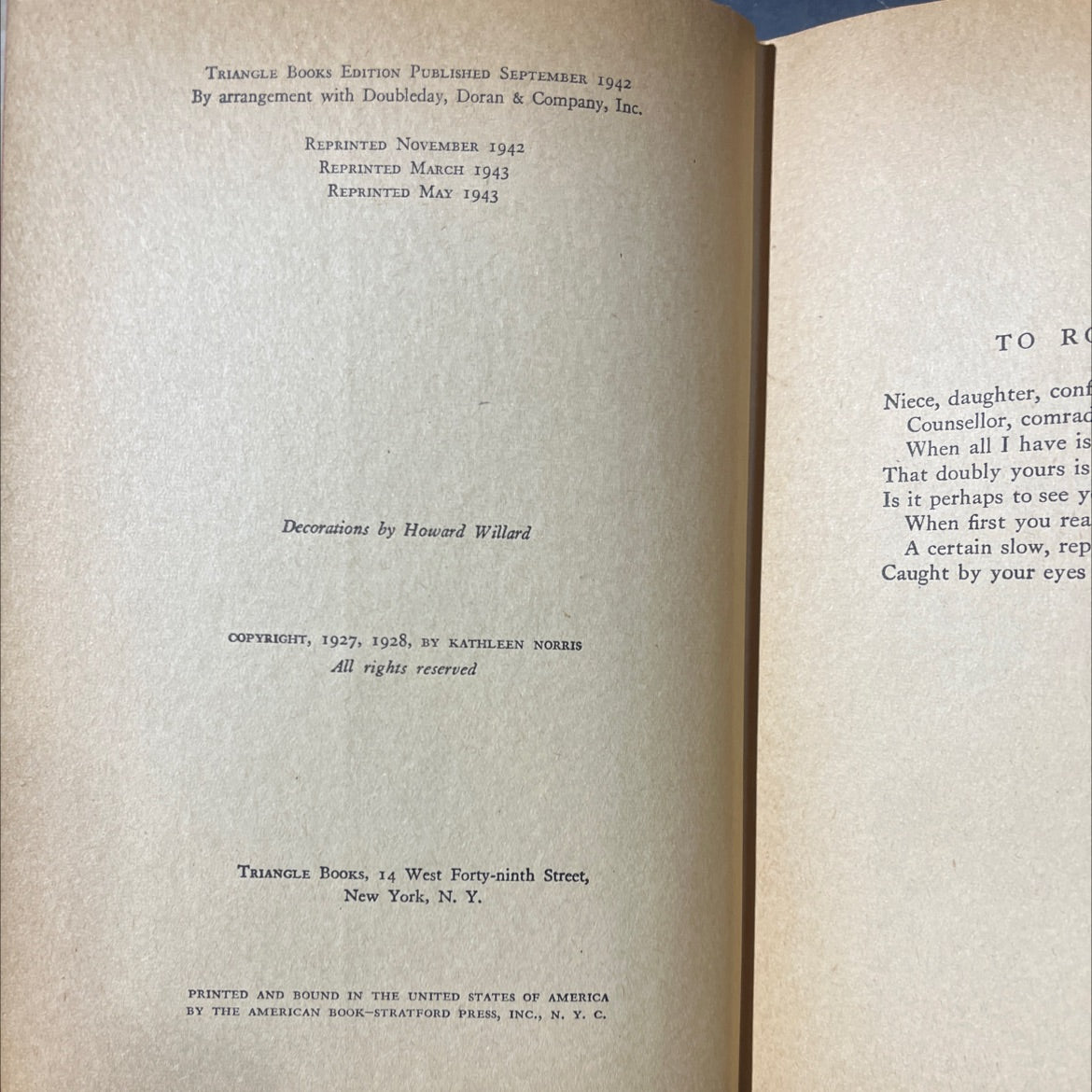 foolish virgin book, by kathleen norris, 1943 Hardcover image 3