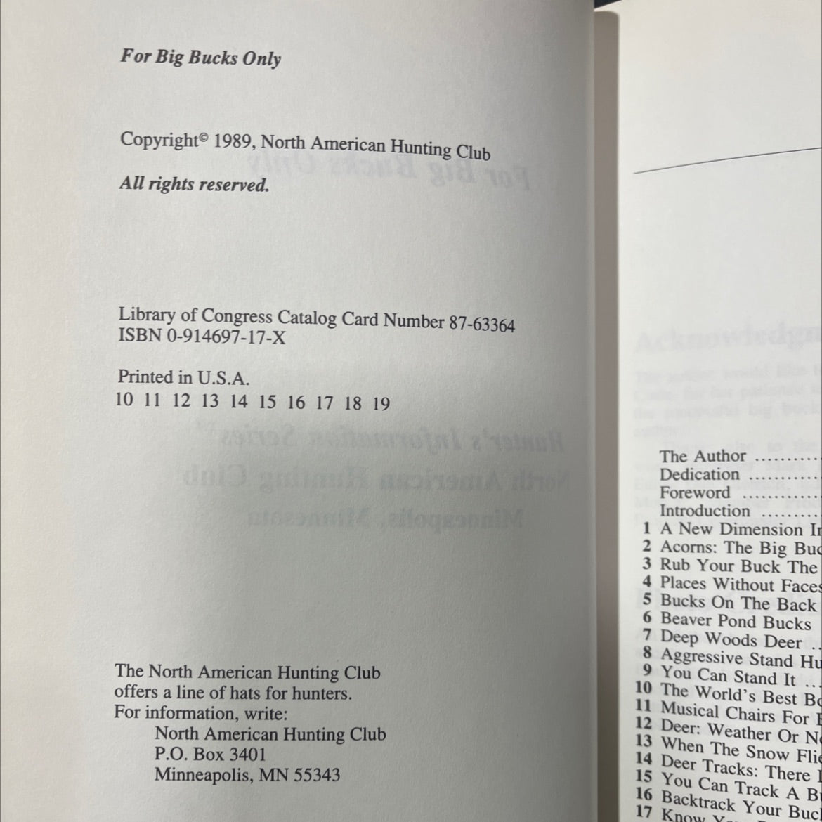 for big bucks only book, by unknown, 1989 Hardcover image 3