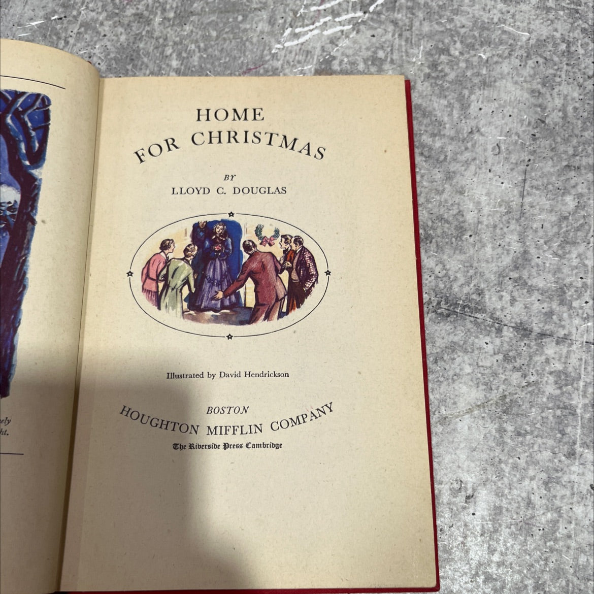 for home christmas book, by lloyd c. douglas, 1937 Hardcover image 2