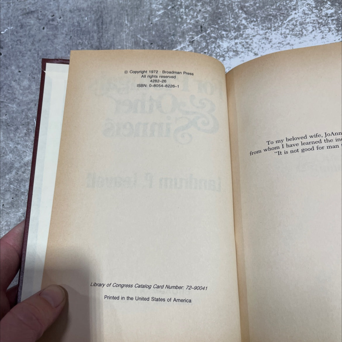 for prodigals other sinners book, by landrum p. leavell, 1972 Hardcover image 3
