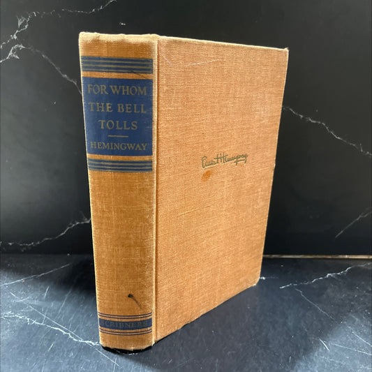 for whom the bell tolls book, by ernest hemingway, 1943 Hardcover image 1